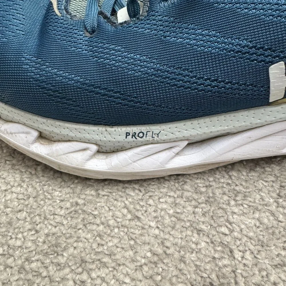 Hoka One One Elevon 2 Womens Size 10.5 Blue Red Profly Running Sneaker Low Top